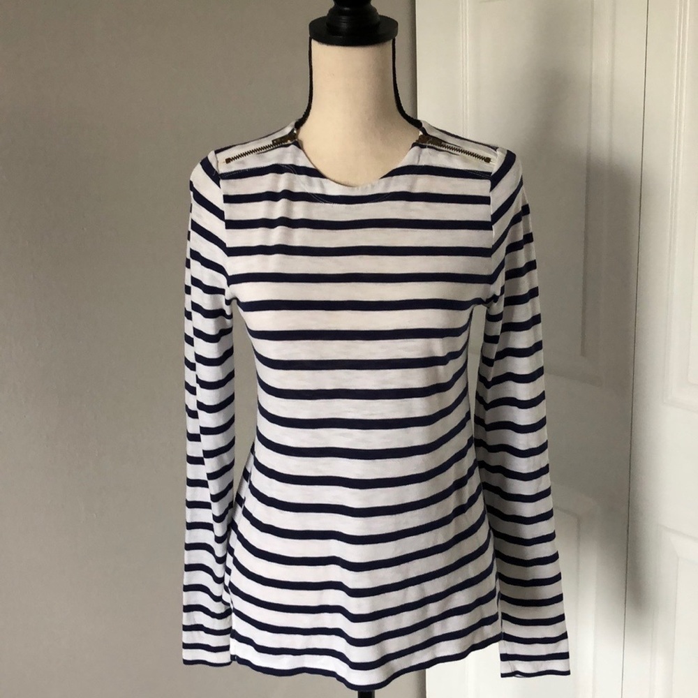 ❤️3X20 J CREW LONG SLEEVE STRIPES BLOUSE